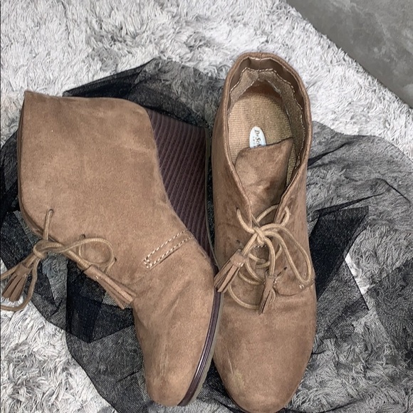 Dr Scholl’s Suede lace up ankle wedges - Picture 9 of 15